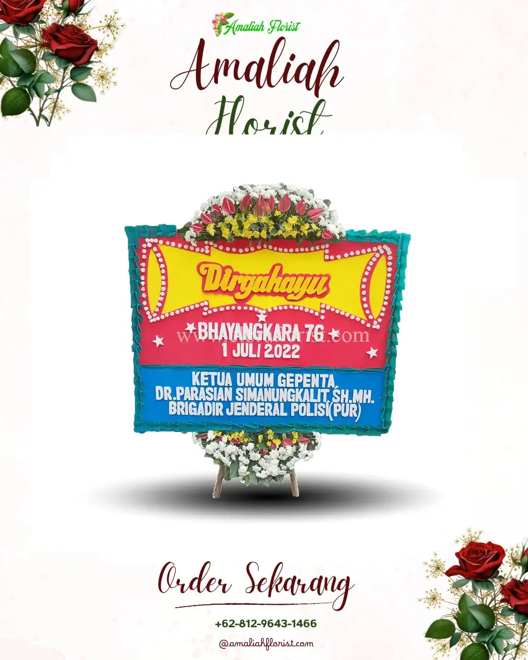 Papan Bunga HUT Ulang Tahun Gandasari